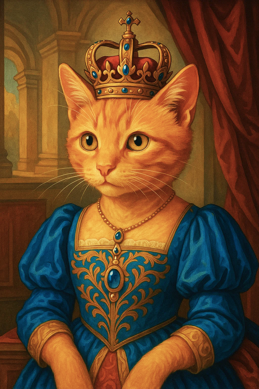 Cat test portrait