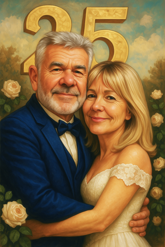 Number couple test portrait