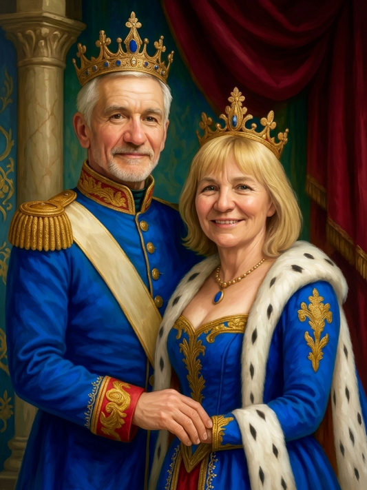 Couple castle portrait